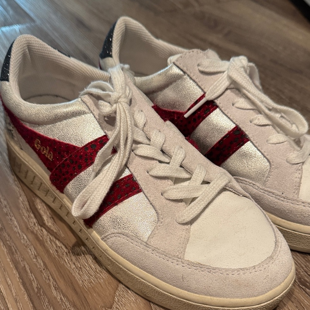 GolaSneakers with Red and White Accents
